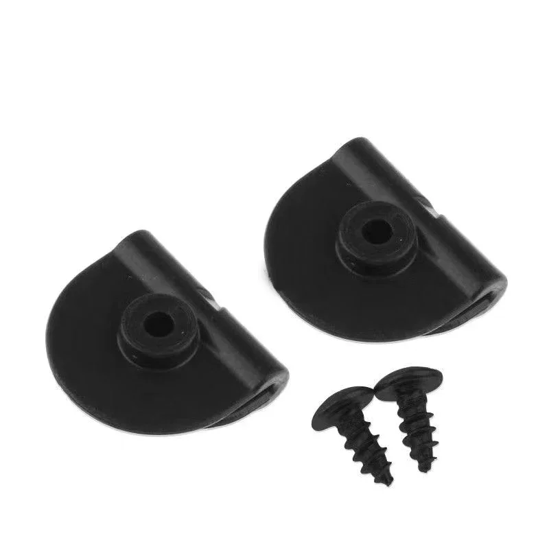 Black Side Battery Cover Clips Mount Clamp L&R Fits For Harley Sportster XL883 XL1200 48 72 2004-