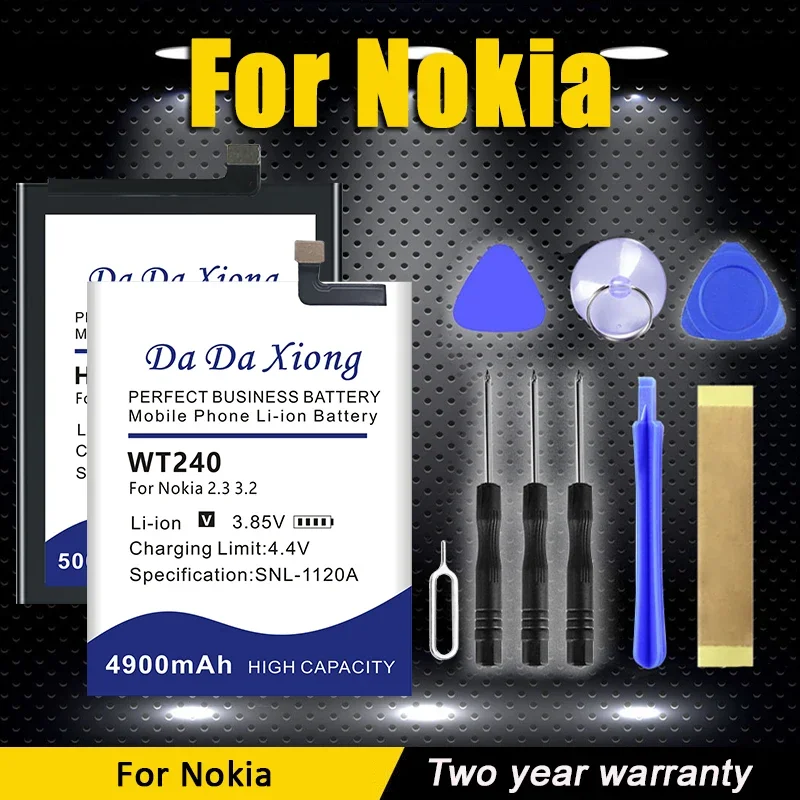 Bp-5T Bv-6A Wt240 Wt340 Hq480 He365 He316 Batteria Per Nokia Banana Lumia 1 2.3 C5 6 8.3 3.2 5.3 G10 G20 820 820.2 820T 2060 Plus