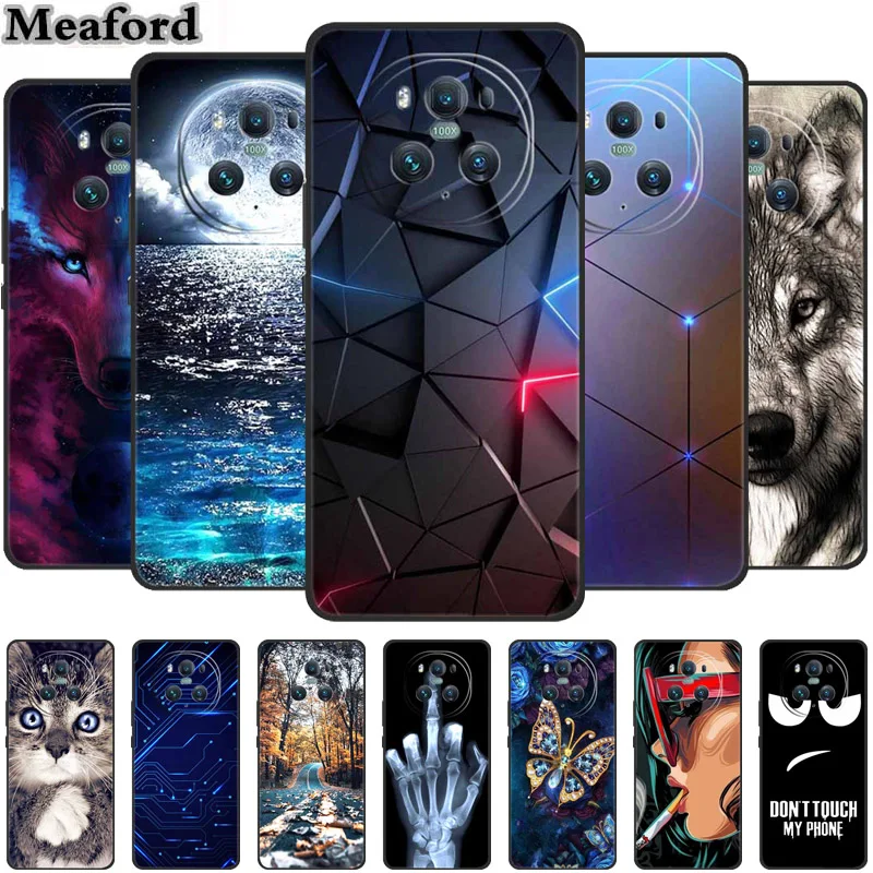 Per Honor Magic6 Pro Custodia Animali Tpu Silicone Custodie Morbide Cover Posteriore Per Huawei Honor Magic 6 Pro Wolf Antiurto Funda