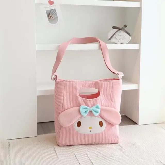 Pachacco Shoulder Bag Sanrio Kawaii Anime Creative Kuromi Cinnamoroll Portable Large Capacity Handbag Cute Cartoon Birthday Gift