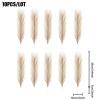 Artificial Pampas Flowers 10pcs Boho Home Decor Bouquet Party Wedding Centerpieces DIY Accessories Fake Flower Reed Pampas Grass 3