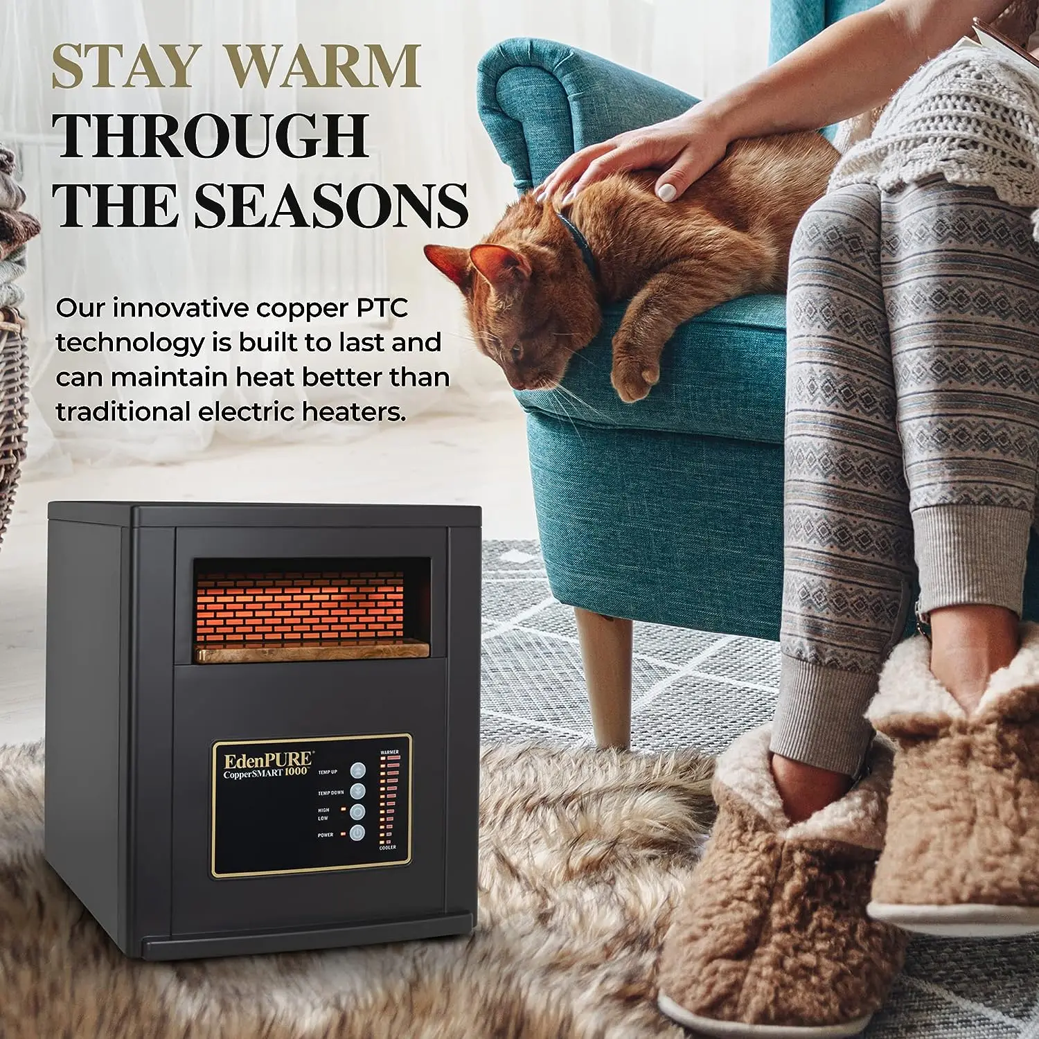 CopperSMART Infrared Heater Indoor Use Large Room and Small Room - ETL  Listed, Infrared Heater, 1000 to 1500 Watt Infrared Spac - AliExpress