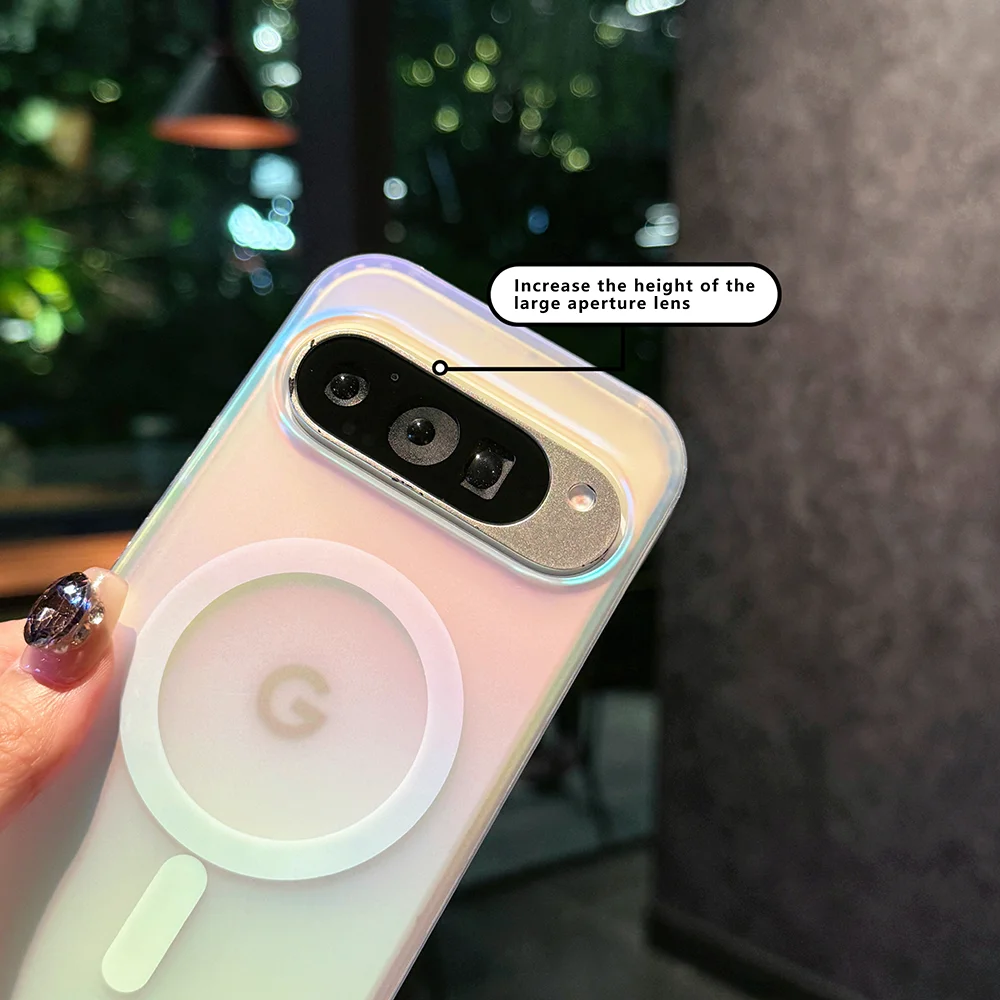 Wireless Charging Colorful Frosted Gradient Magnetic Silicone Case