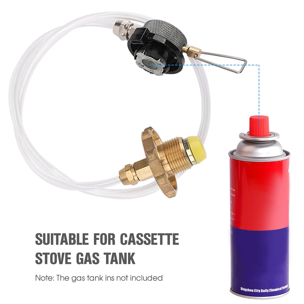 Adaptateur de poêle à gaz de Camping en plein air, tuyau de