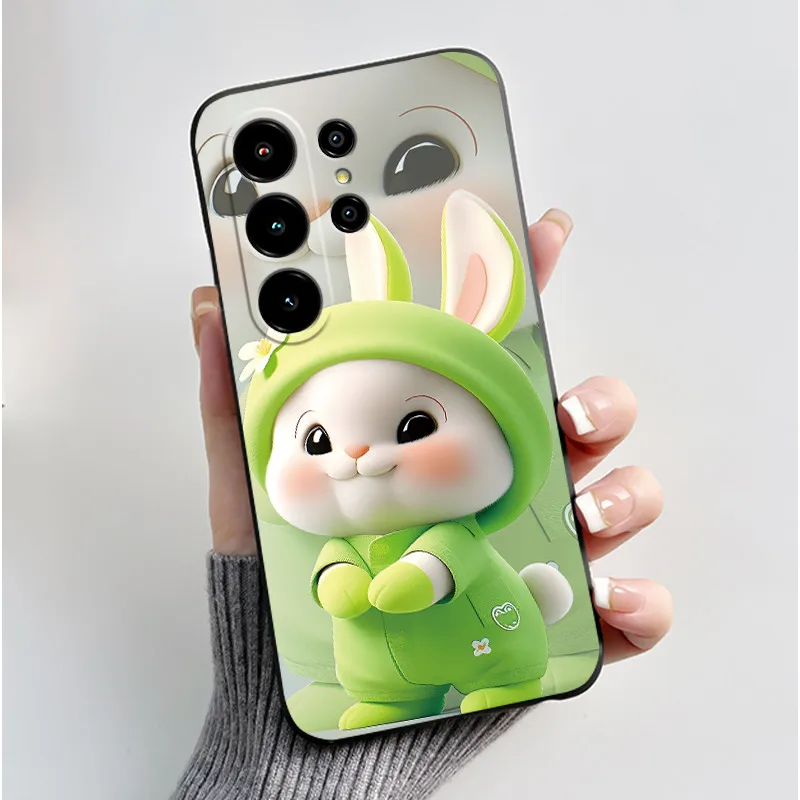 Luxury Cute Love Heart Rabbit Silicone Soft Back Phone Case