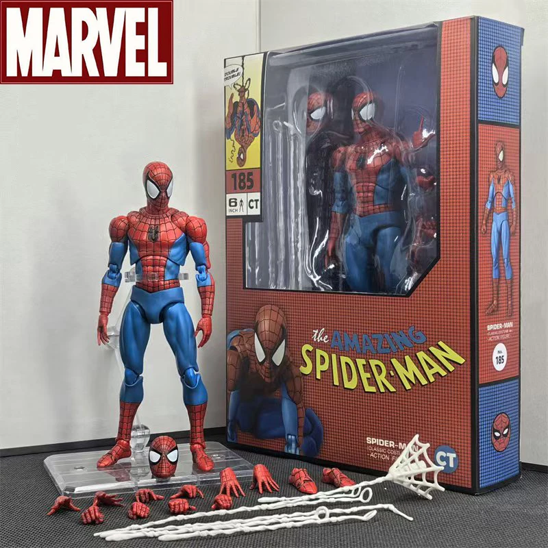 CT Mafex 185 Spiderman Action Figures Toys 6 Inch High Quality