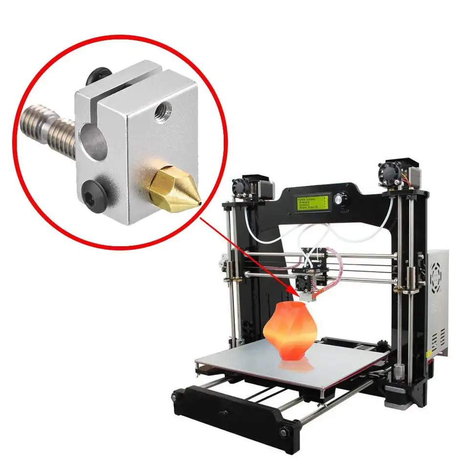 10/20 Pcs MK8 Brass Nozzle 0.2MM 0.3MM 0.4MM 0.5MM 0.6MM Extruder Head Nozzles For 1.75MM CR10 CR10S Ender-3 3D Printer Parts image 5