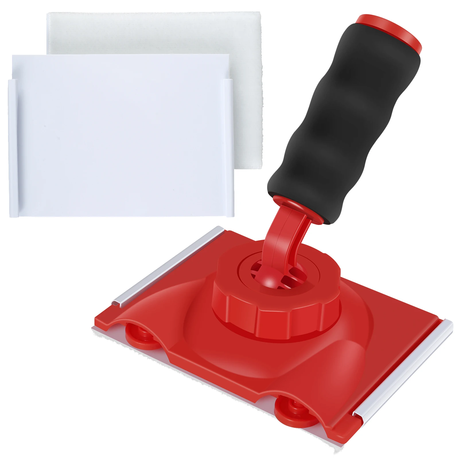 

Paint Edge Trimmer Plastic Trim Paint Edger Adjustable Wall Corner Pad Painter with Rotatable Handle and 2 Sponge Brushes