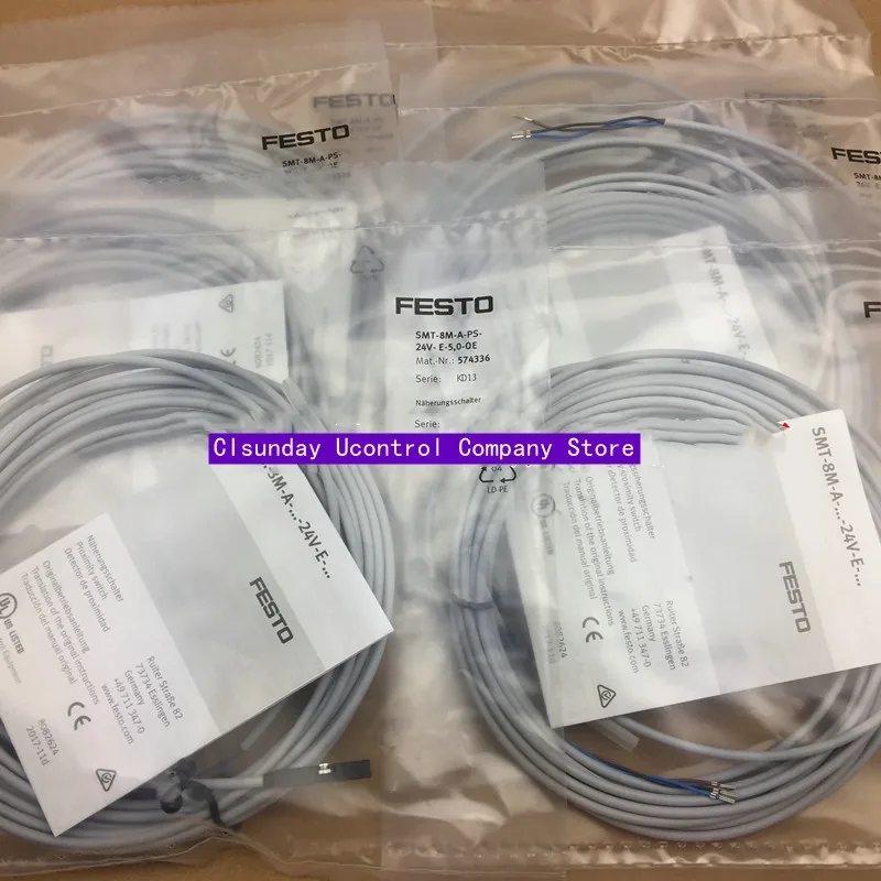 

Новый оригинальный Бесконтактный переключатель FESTO 574336 SMT-8M-A-PS-24V-E-5,0-OE