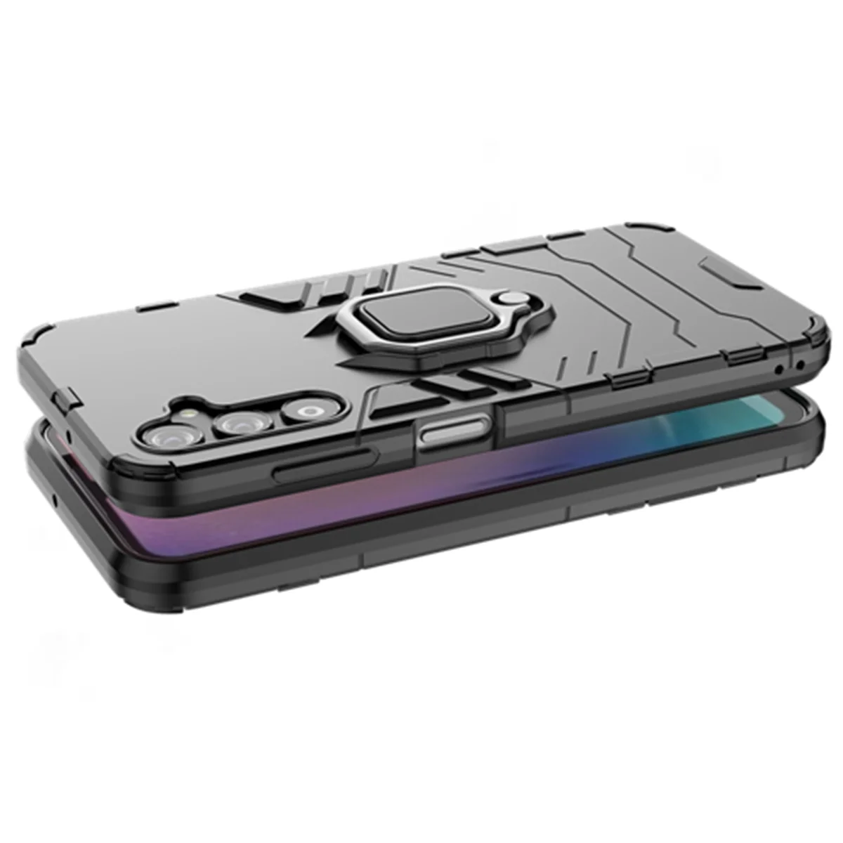 Shockproof Ring Stand Back Phone Cover