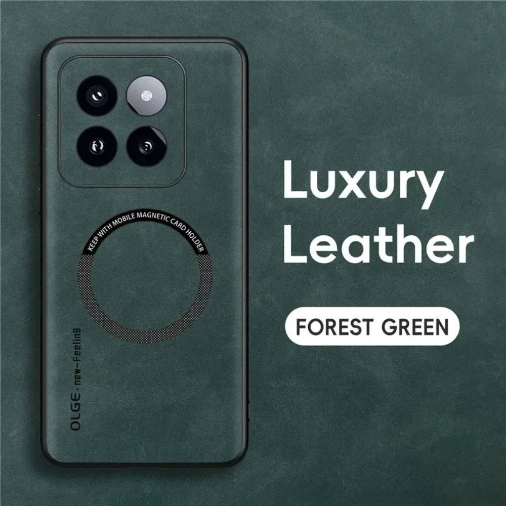 OLGE Premium Magnetic Leather Magsafe Phone Case