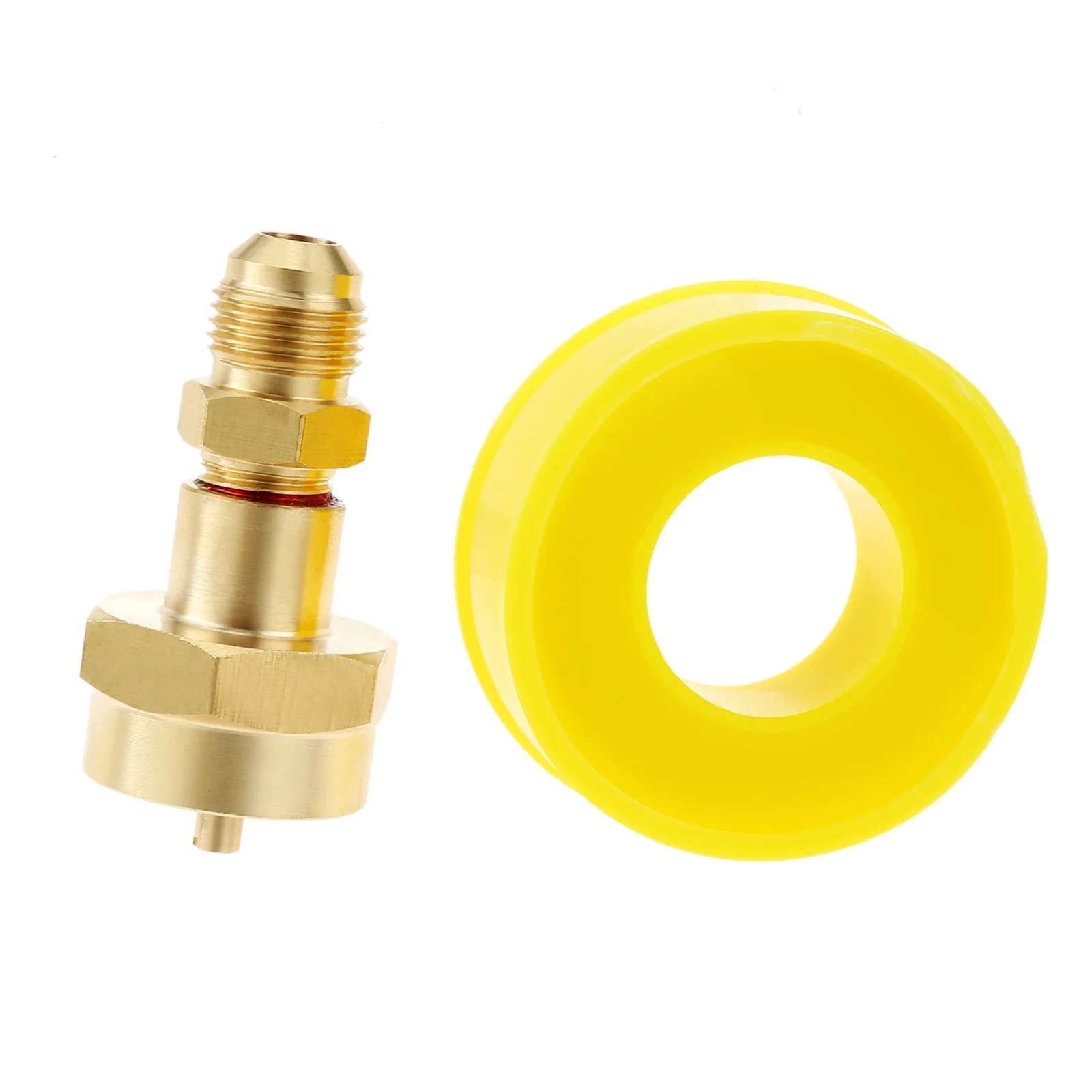 Brass Adapter 3/8" Male Flare Thread Hook Up High Pressure Extension Hose Propane Refill Hose Adapter Gas Torch