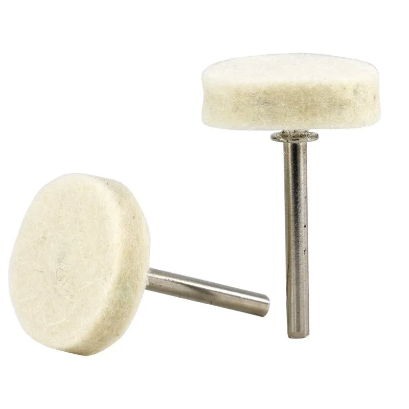 XCAN Wool Polish Disc Set 50/58/73/76/90PCS Wool Polish Wheel Abrasive Buffing Wheel for Dremel Rotary Tools