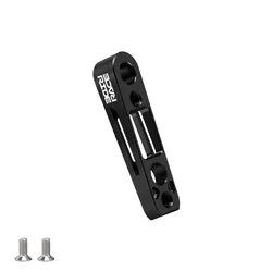Aluminum Alloy Disc Brake Flat Mount Adapter for Road Bikes (140 - 160mm Rotor) (Rear Black)