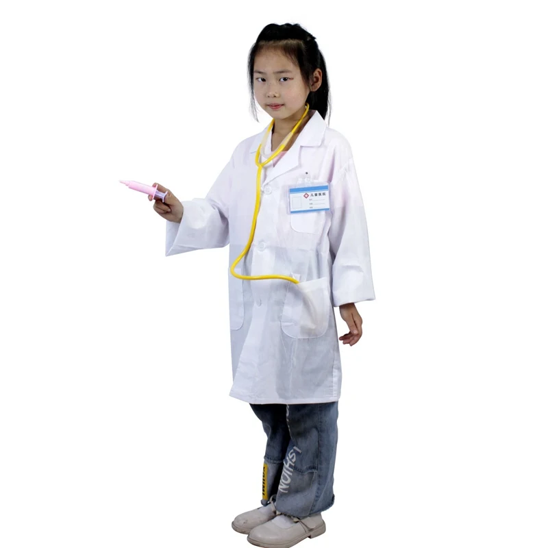 Kids Purim Unisex Kids Doctor Veterinario Costume Dentista Dr Uniform Toys Costume 3-9 Anni