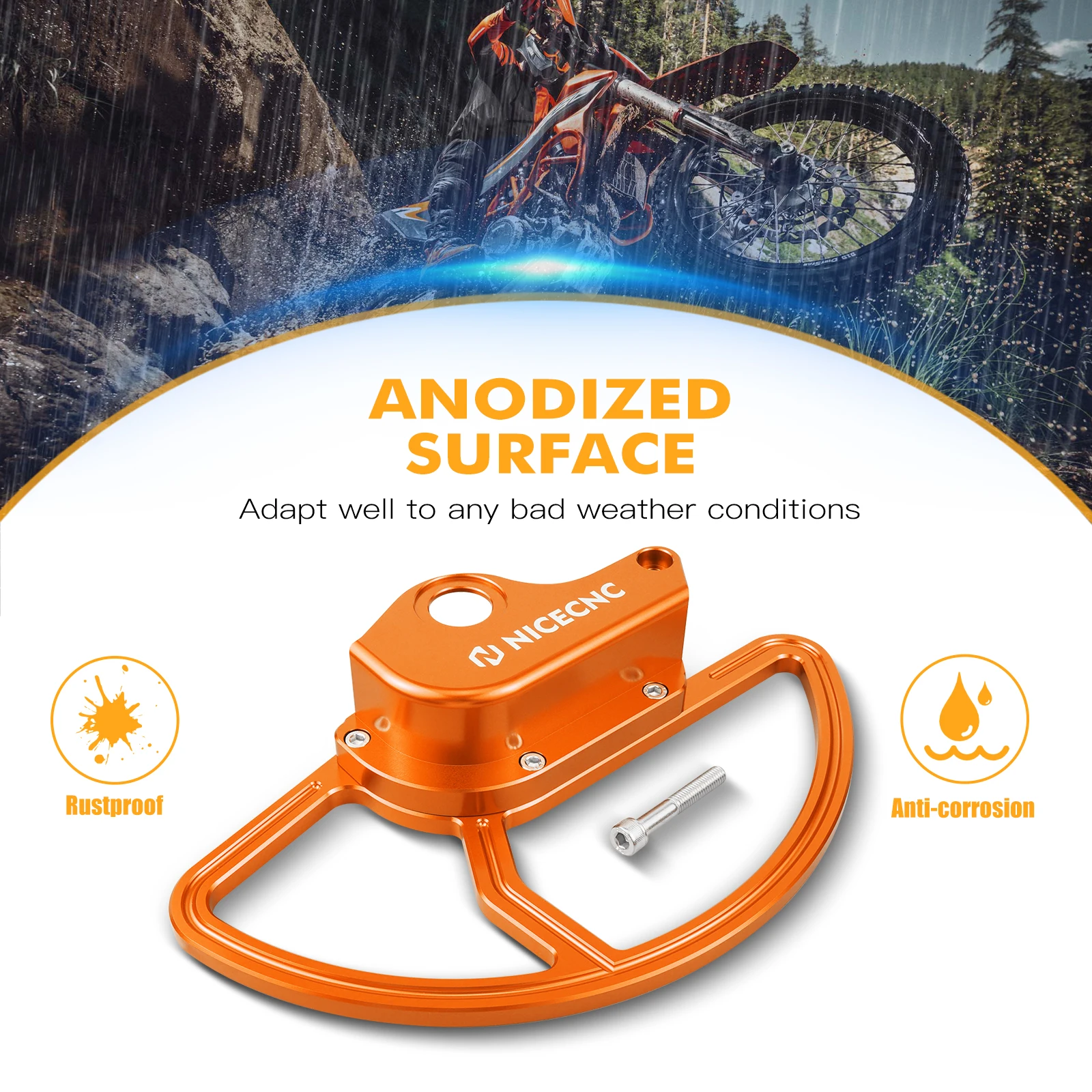 Für KTM 690 Enduro R 2014-2025 2024 Vorderer und Hinterer Bremsscheibenschutz Für Husqvarna 701 Enduro 2016 2017 -2025 GasGas 700 ES 2022-2025 – Detail 2