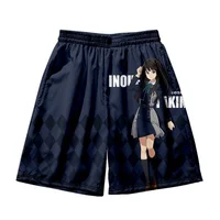 Anime New Series Lycoris Recoil Print Summer Short Classic Printed Gym Shorts Men's Gym Basketball Sports Beach Shorts 1