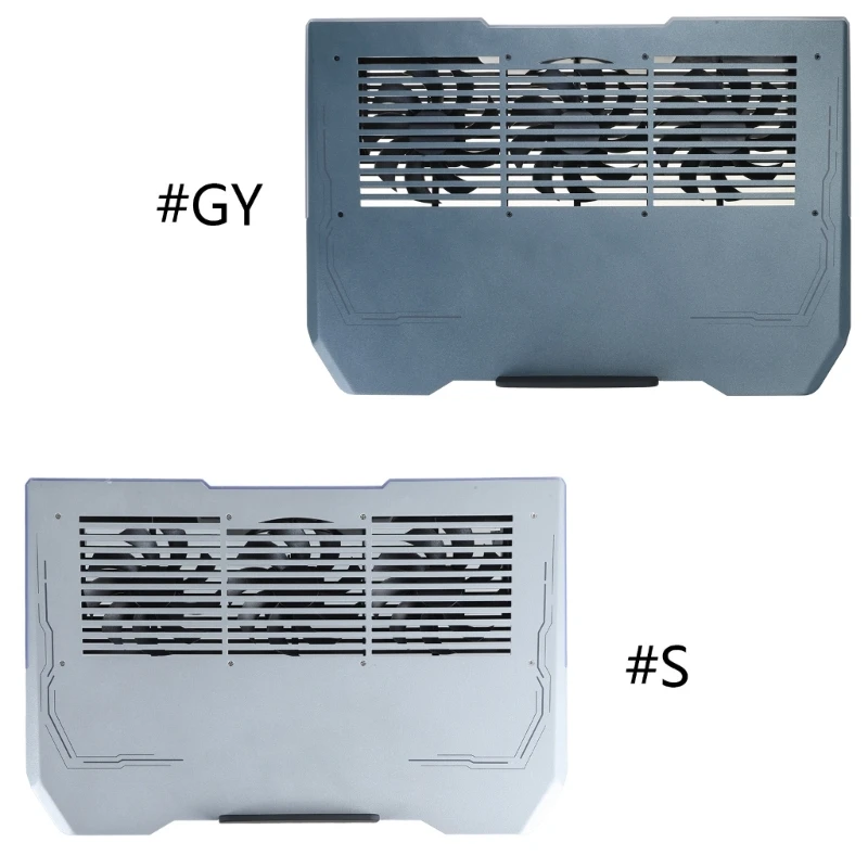 Aluminum LED Gaming Pad Stand External Fan Cooling Laptop With USB/USB C Port_voghion.com