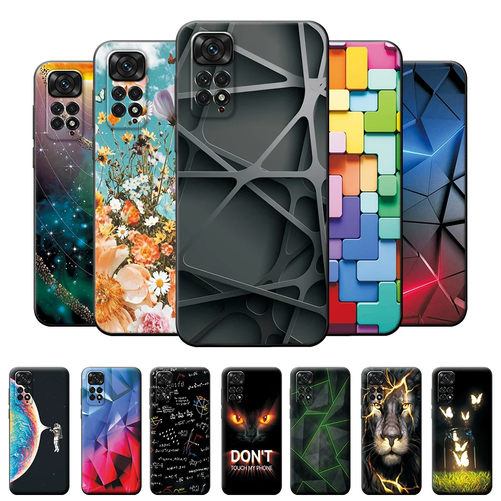 Custodia Per Xiaomi Redmi Note 11 Custodia Cover Per Redmi Note 11S Cartoon Simpatico Animale Silicone Telefono Paraurti Posteriore Per Redmi Note 11 