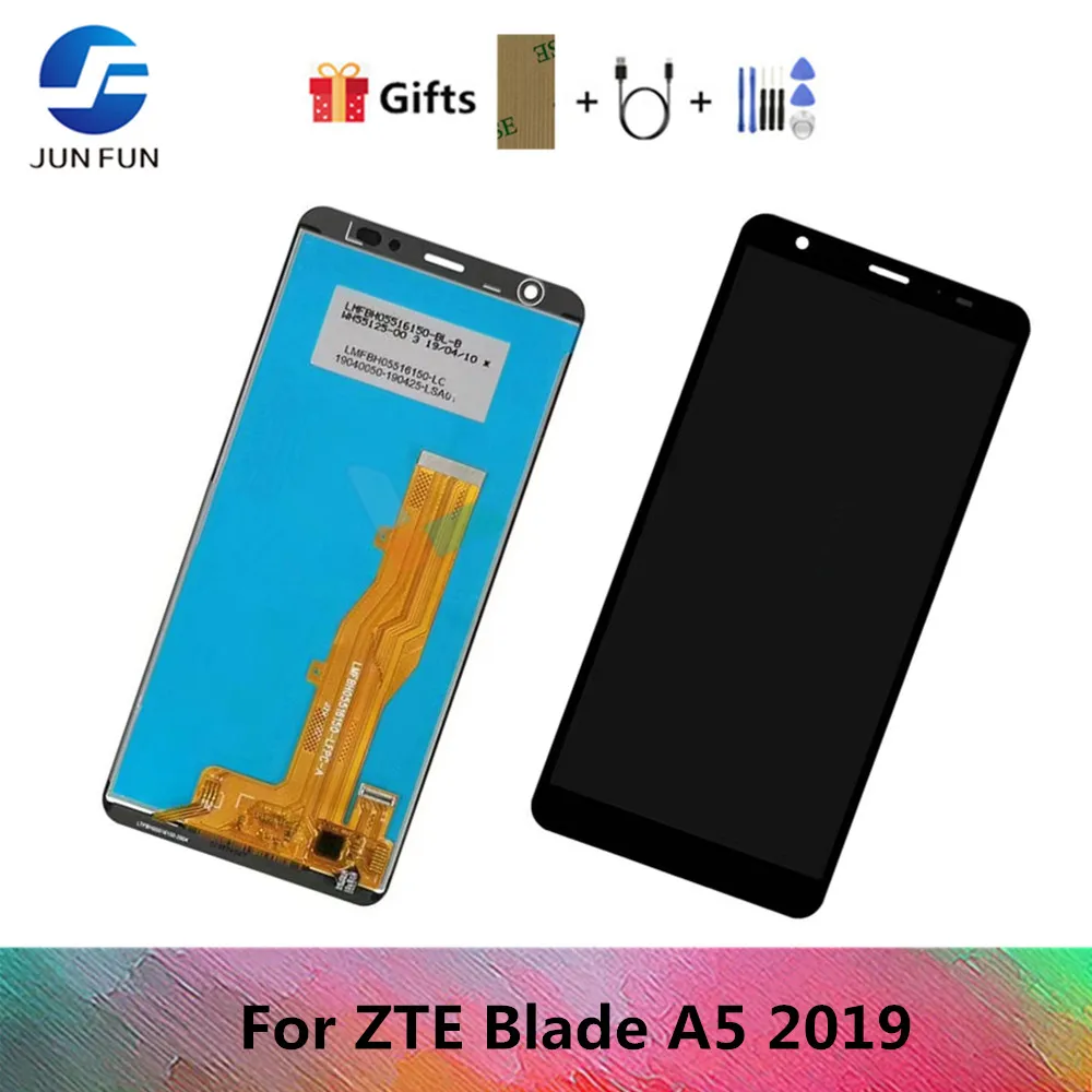 

ЖК-дисплей с сенсорным экраном для ZTE Blade A5, дигитайзер для ZTE A5 2019, ЖК-экран в сборе, запчасти для телефонов, замена, протестированная работа