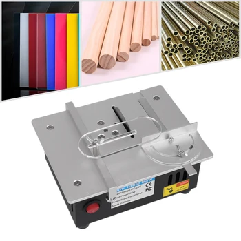 Mini Table Saw Handmade Woodworking Bench Saw DIY Model Crafts Cutting Tool with Adjustable Height 1