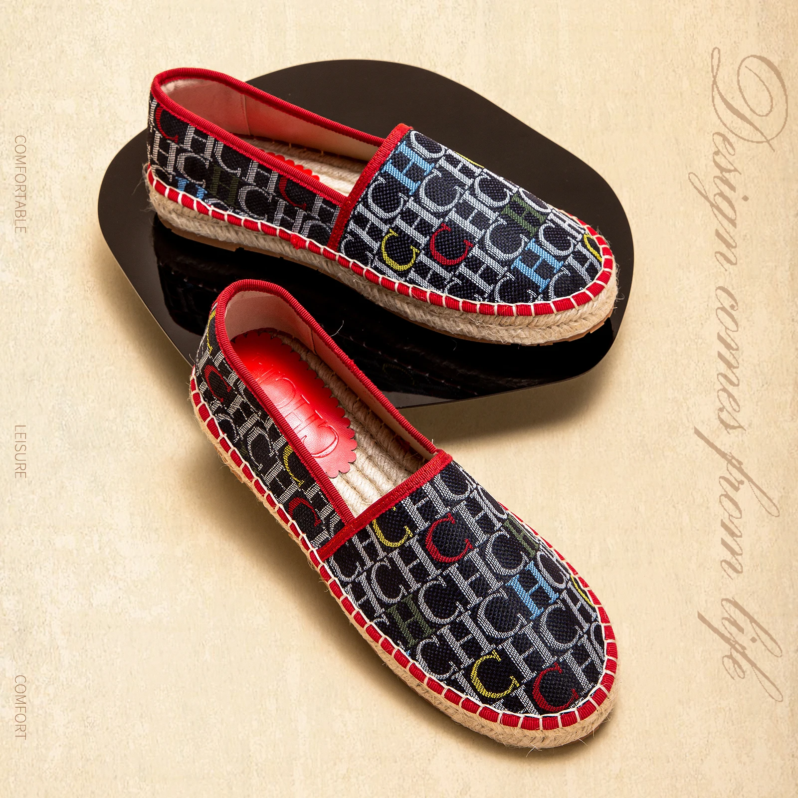 أحذية الشاطئ النسائية CHCH ربيع جديد نسيج اليدوية...