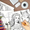 1pc Art Coloring Book 22 Page Coloring Books Gift For Birthday Party Relieve Stress Kill Time Graffiti Painting Drawing Art Book 5