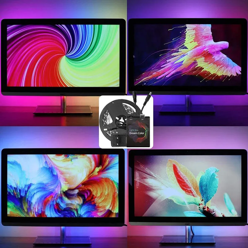  PC   Ʈ, RGBIC LED Ʈ, ǻ  ȭ, ÷ ȭ, Ʈ  , ֺ , 1-5M