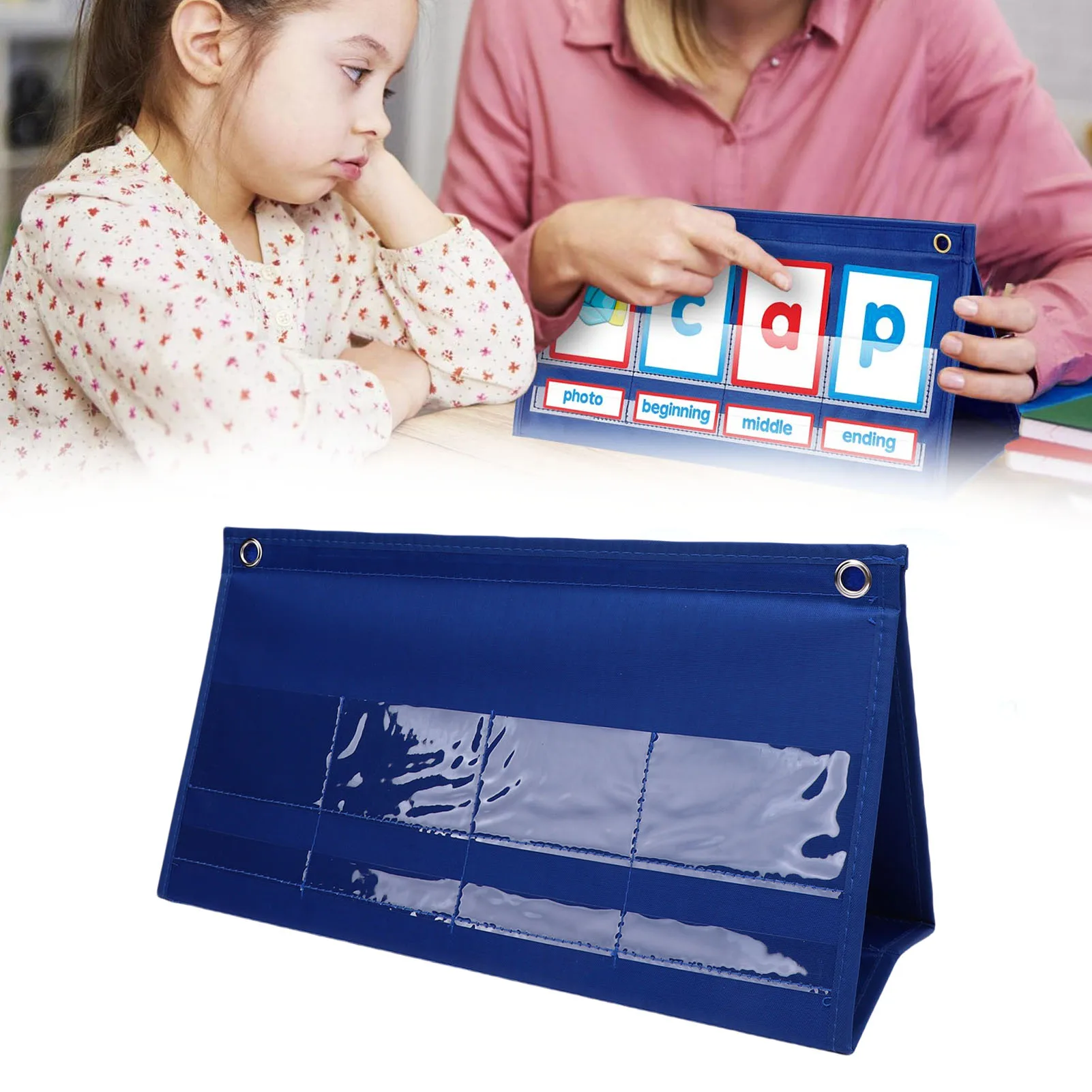 【New】Word Building Desktop  Chart Early Learning CVC Words Phonics Games Blending Board Spell  for Preschool Kindergarten