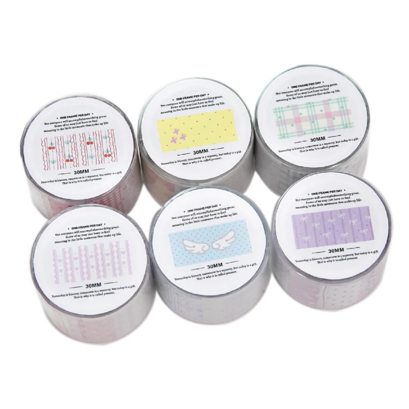 카드러버 30mm*2m 1롤 [힐링 스윗하트 시리즈] 테이프 필기용지 스윗드림 스타 스타 설탕병 라벨 테마 필기 가능
