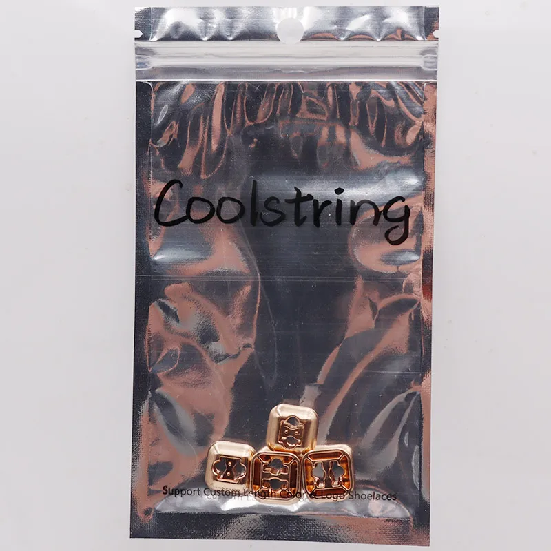 Coolstring 1.29*1.29cm Square Shoelace Tip Buckle Easy Installation Lazier Rope Head Replacement Sneaker Lacet Safty Decoration