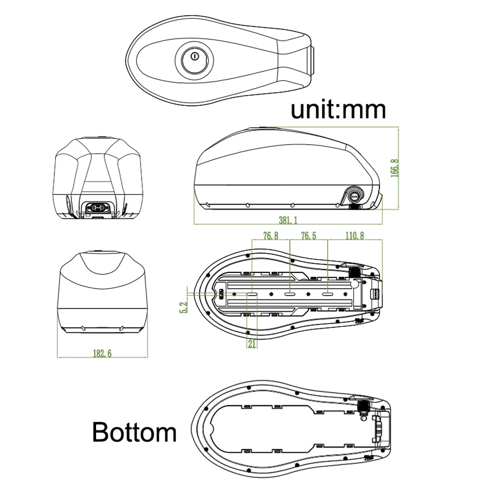 36 Volt Lithium li-ion Batteries Pack ≤1000W Ebike Electric Scooter Kit  XT-60/90