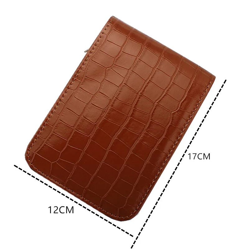 Coffee crocodile pattern 12 Pens Fountain Pen/Roller Pen PU Leather Zipper Case Holder pen storage bag