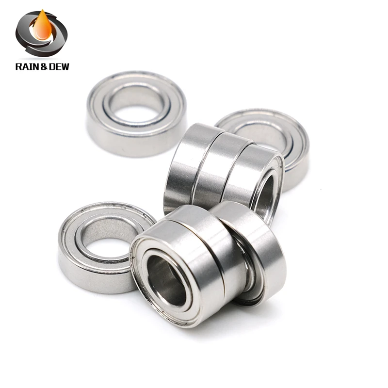 10Pcs S61810ZZ(S6180ZZ) 10X18X5 mm Stainless Steel Bearing ABEC-7