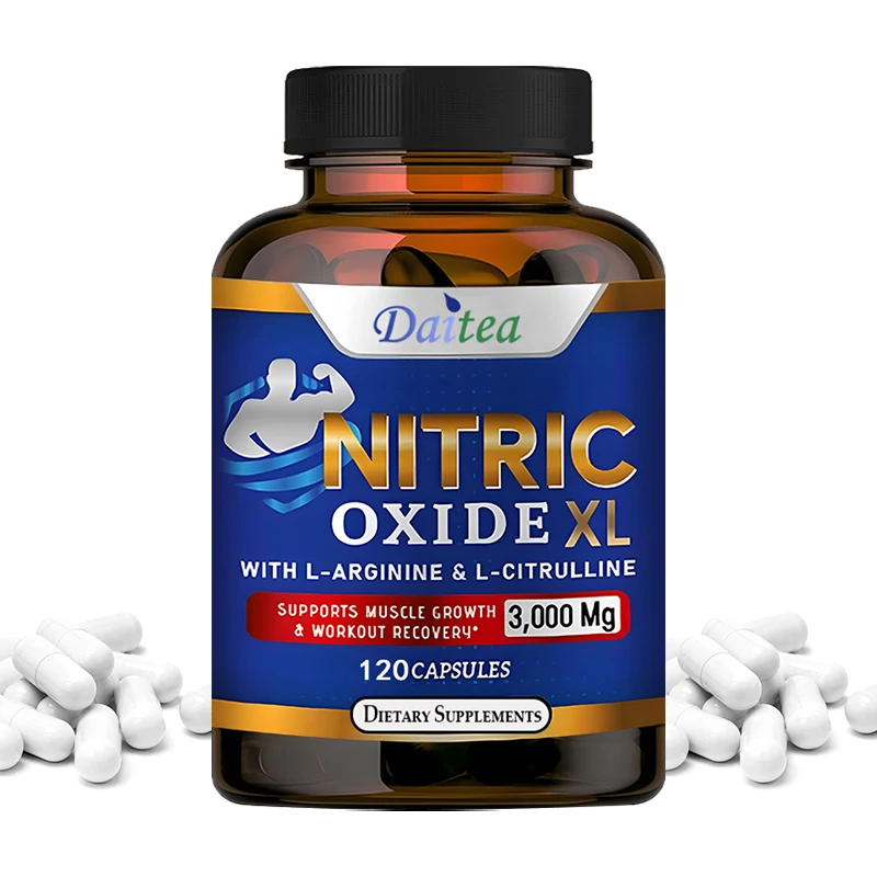 

Daitea L-Arginine 3000 Mg Capsules -Arginine Supplement,Nitric Oxide Supplement,Energy,Strength & Endurance Support, Gluten Free