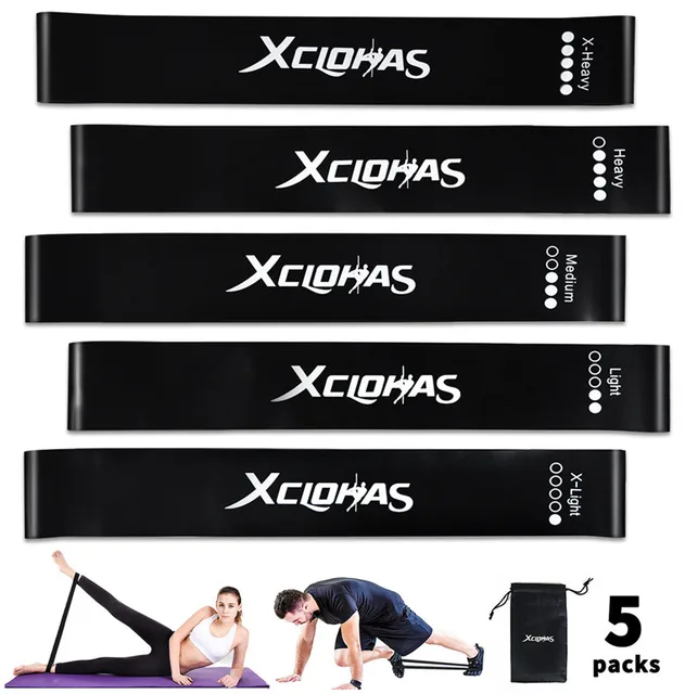 XC LOHAS 탄성 저항 밴드: 맞춤형 남성 근력 훈련을 위한 미니 루프 라텍스 운동 밴드
