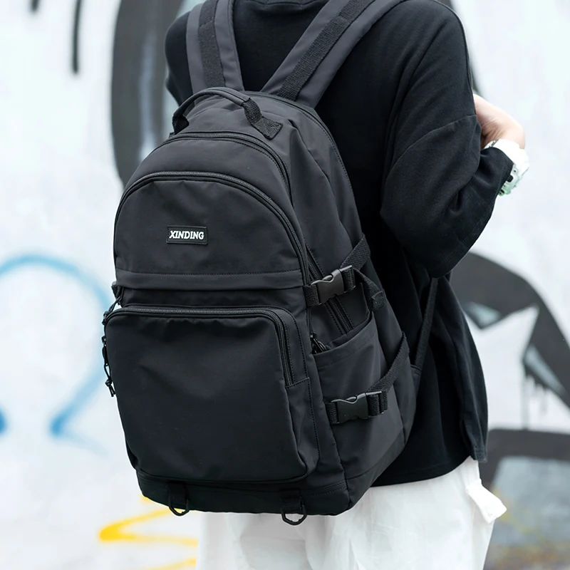 

XINDING Waterproof Teenage Bookbag Fashion Large Capacity Laptop Backpack Fit 15.6 inch, Travel Sport Backpack for Male Female