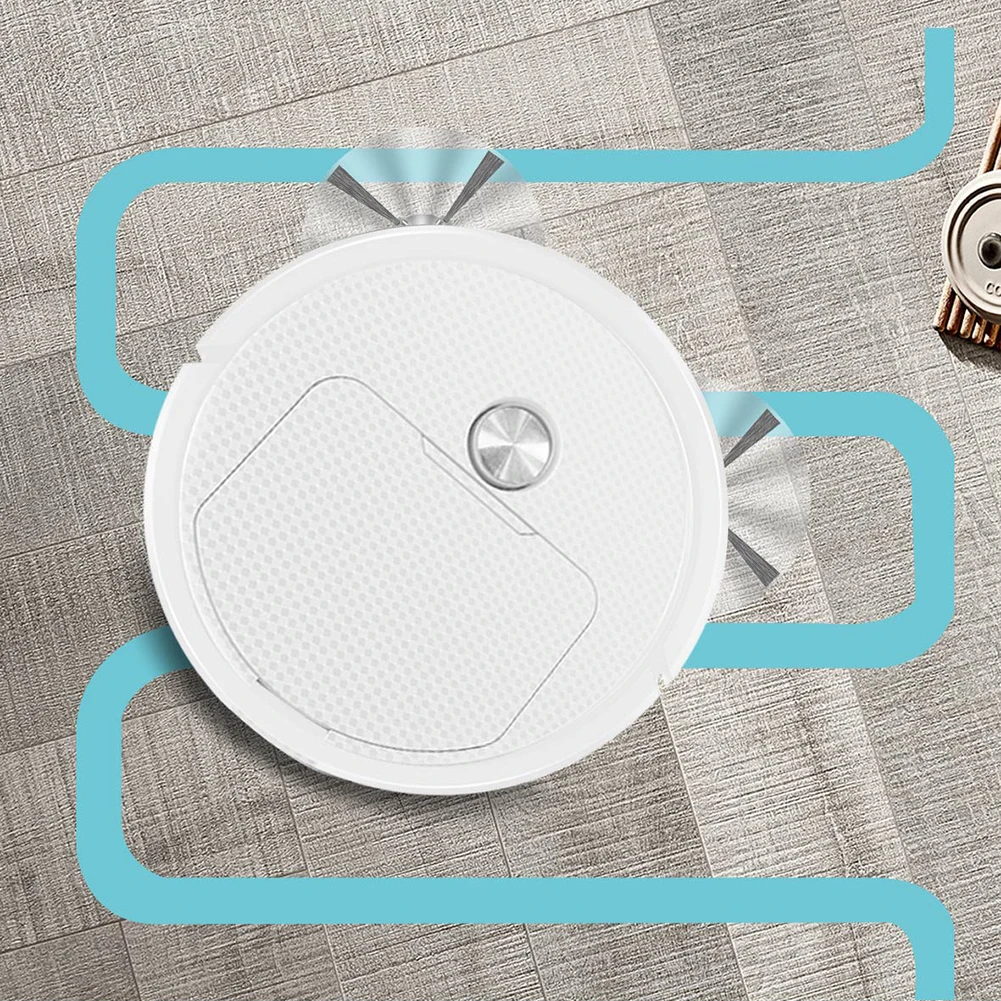 Intelligent Sweeping Robot 1200mAh Mini Cleaning Machine Low Noise Labor Saving Rechargeable for Pet Hair Hard Floor