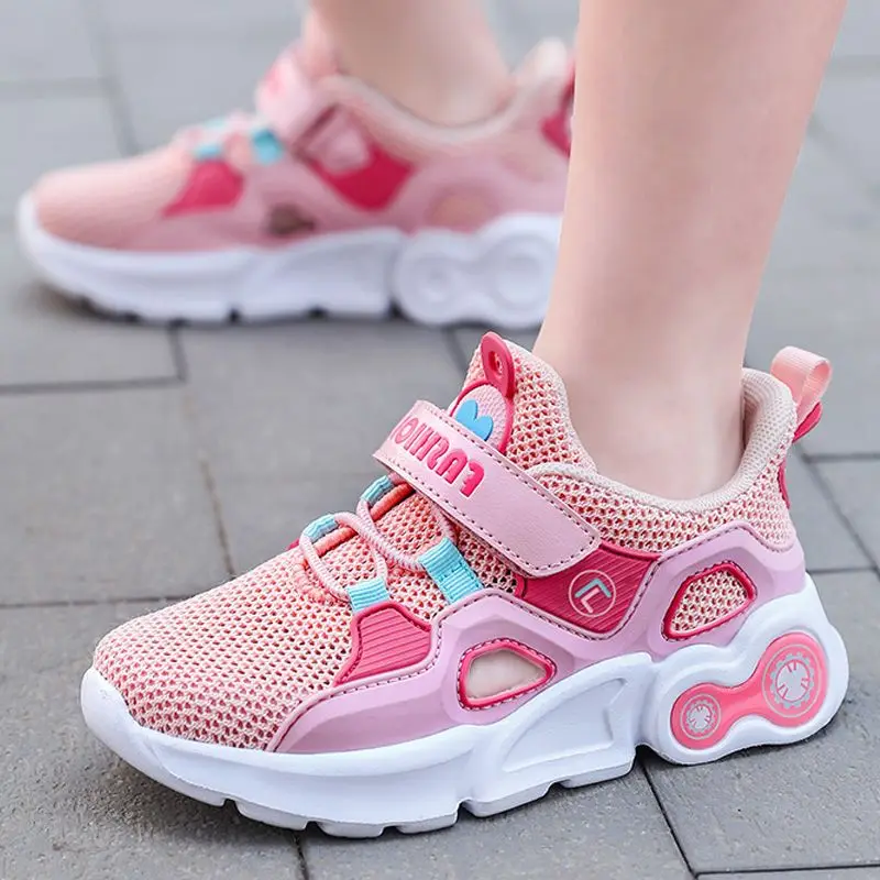 Summer Children Girls and Boys Sneakers Toddlers Tennis Casual Shoes Kids Running Shoes Breathable Mesh Lighweiht Sole AM856 1