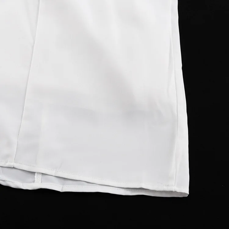 Ruffled White Elegant Long Dress Women's V-Neck Lace-Up Short Sleeve High Waist Patchwork Party Dress Ladies Maxi Dress