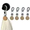 4Pcs Braided Towel Hanging Clips Wear-resistant Space Saving Small Woven Rope Clamps Convenient Cotton Loop Hand Towel Hanger 1