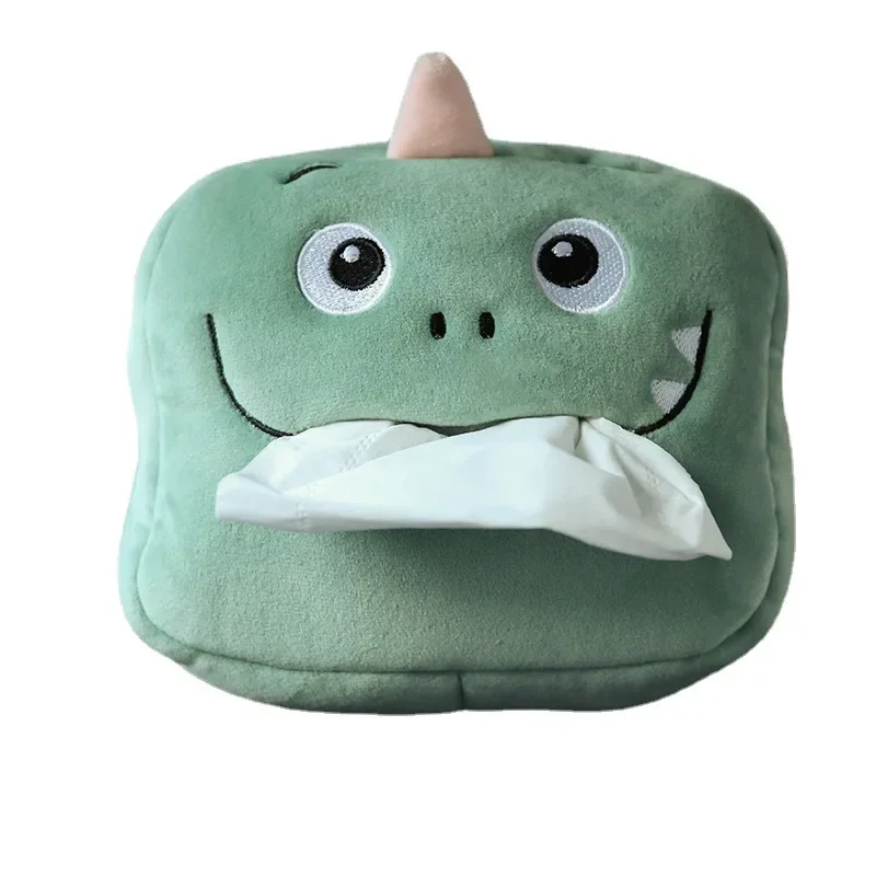 Cartoon Animals Car Tissue Box Inner Armrest Box Sun Visor Pumping Cute Creative Accessory