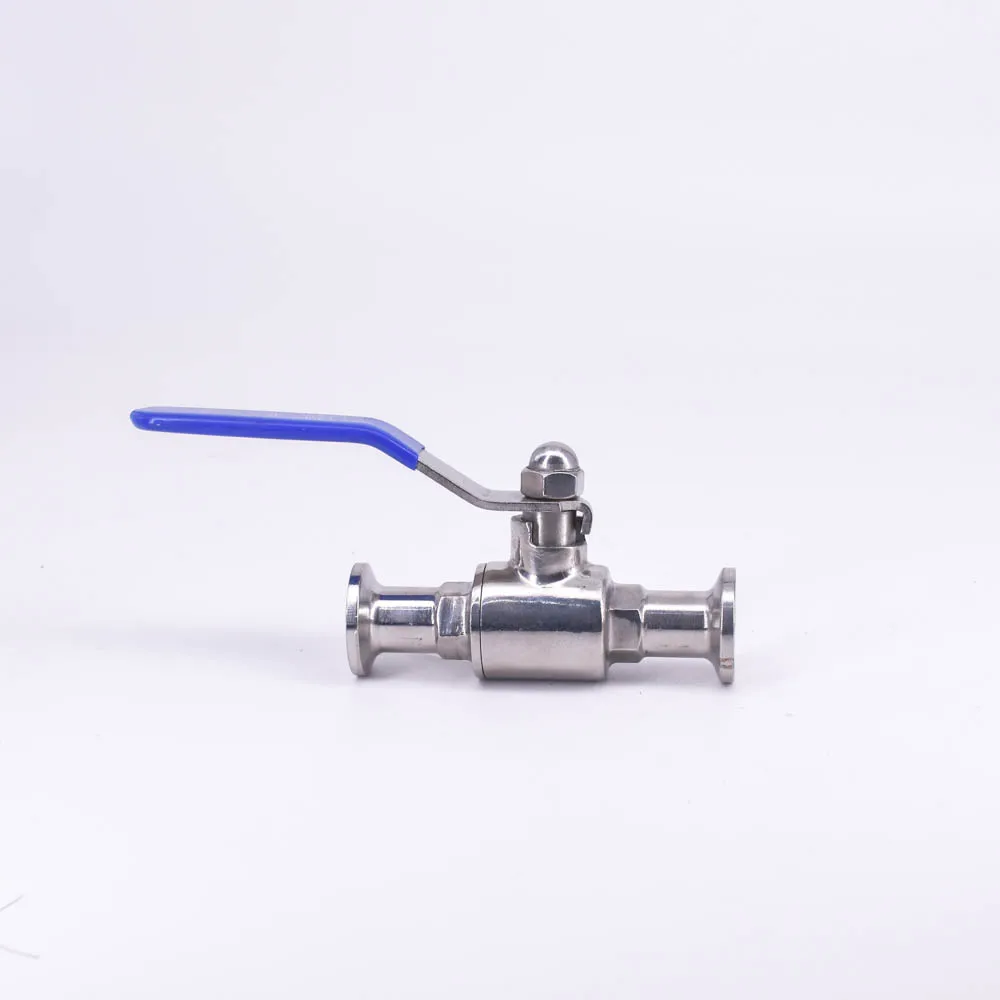 Ajuste 12.7 Mm102 mm Tubulação od x Tri Braçadeira Válvula de Esfera Sanitária Válvula de Interrupção Sus 304 316l Aço Inoxidável Cerveja Cerveja Casa Fábrica
