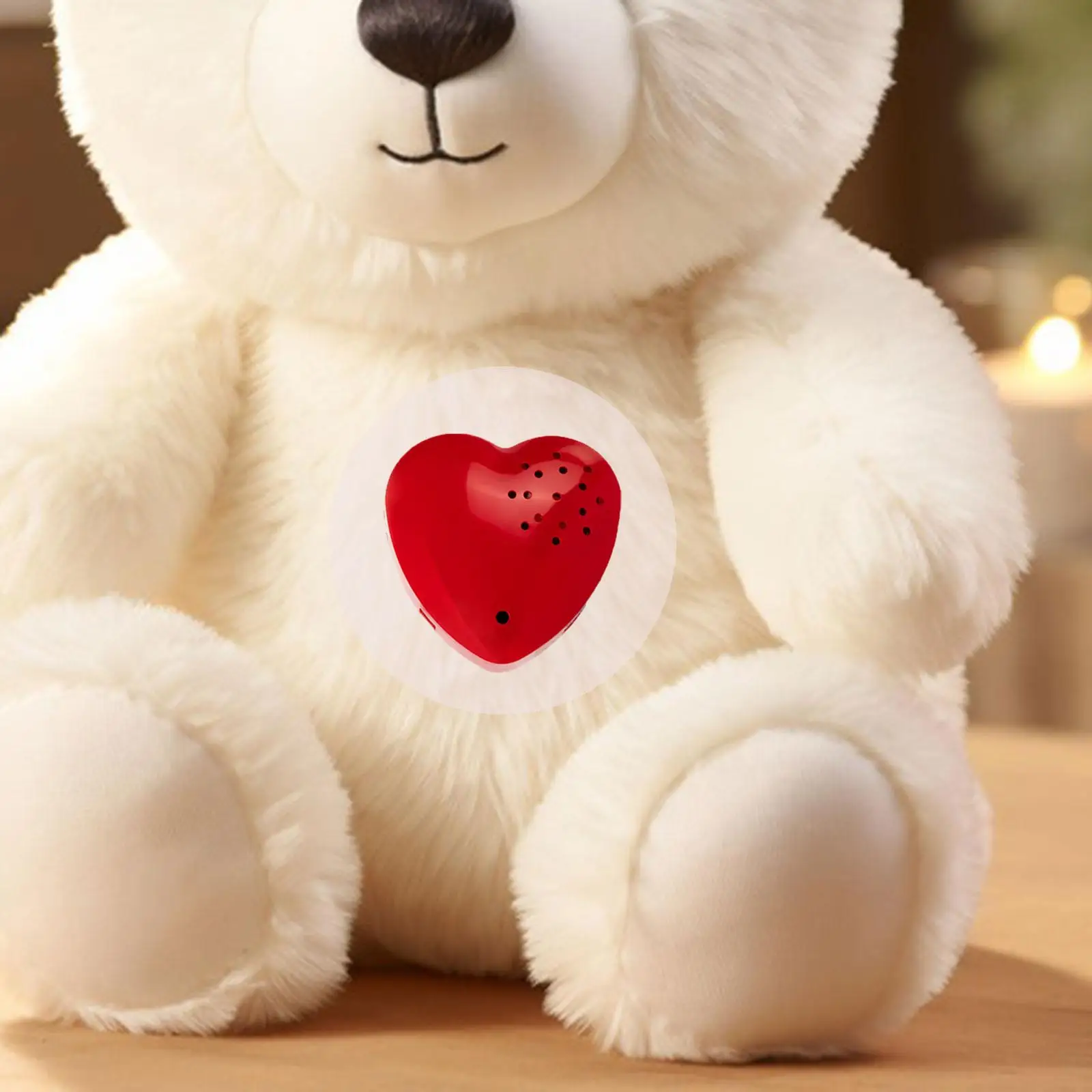 

Звукозаписываемый модуль для персональной записи голоса в виде сердца 30 с набивными животными