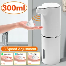  Foam Soap Dispenser Automatic Touchless Sensor USB Smart Foam Machine 300ML Infrared Liquid Soap Dispenser Pump Hand Sanitizer 