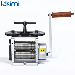 Metal Manual Rolling Mill Machine For Gold Goldsmith Sheet/Wire/Flat Roller Making Pressing Jewelry Press Tabletting LK-RM02F