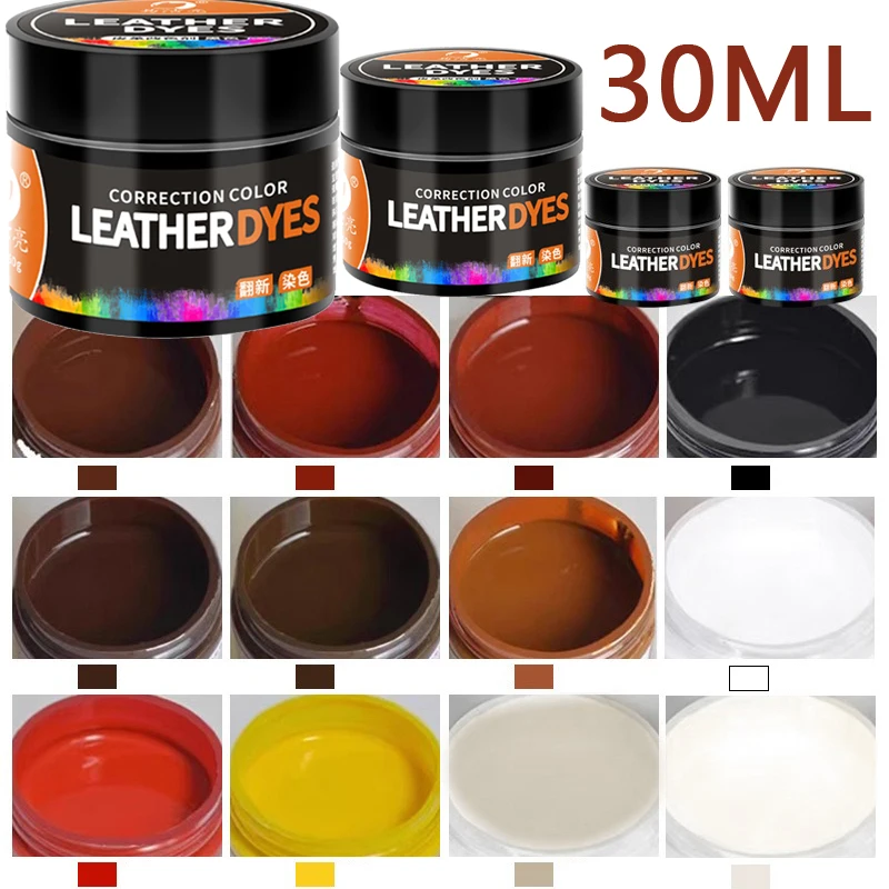 30ml Car Leather Paint Shoe Cream Coloring for Bag Sofa Car Seat