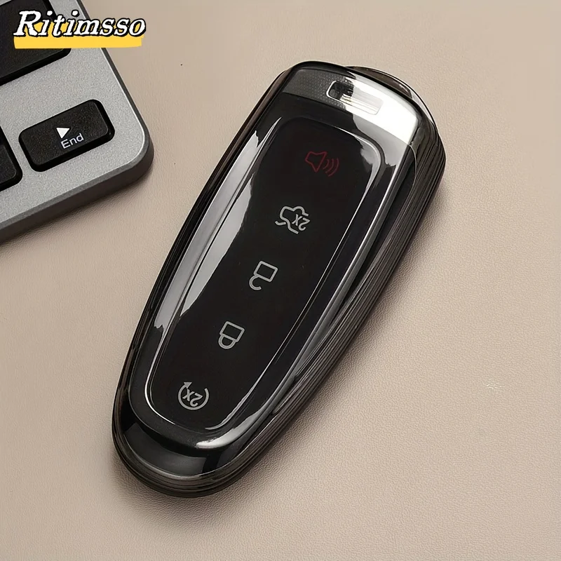 Remote Key Fob Cover Case Silicone For 2011-2019 Ford Edge Explorer Escape Focus - Foto 5