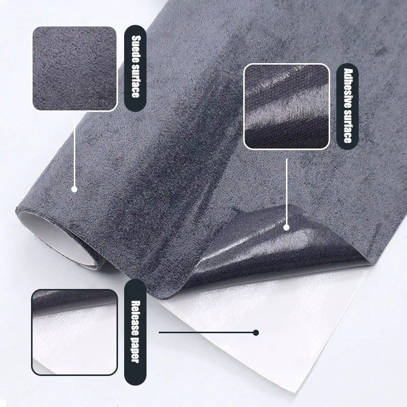 자동차 인테리어 벨벳 패브릭에 대 한 자기 접착 스웨이드 패브릭 수리 패치 Leathercraft 가구 소파 혁신에 대 한 DIY 스티커