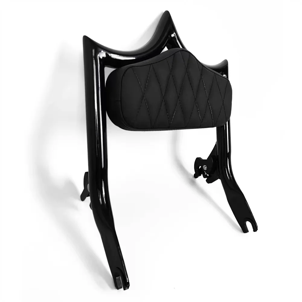 Waltyotur 22" Detachable Backrest Sissy Bar With Pad For Harley CVO Road Glide, Road King 2009-2021 | Silver - View #3
